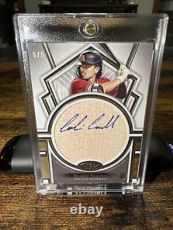 Corbin Carroll 5/5 Game Used Bat Auto Rookie Card 2023 Topps Tier One PCAB-CC