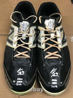 Curtis Granderson Signed Inscribed Game Used Baseball Cleats with Granderson LOA