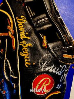 DAVID SEGUI Authentic Autographed Game Used RAWLINGS PRO First Baseman's Mitt