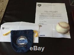 DEREK JETER Signed Game Used Baseball Steiner COA Authentic Yankees