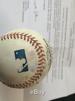 DEREK JETER Signed Game Used Baseball Steiner COA Authentic Yankees