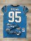 Derrick Brown Autographed Game Worn Used Jersey Nfl Carolina Panthers