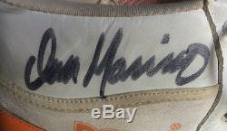 Dan Marino Dolphins signed 1985 game used Pony cleats Rookie Year Auto JSA LOA