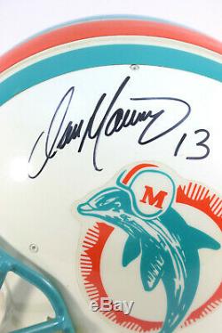 Dan Marino Early 1990's Game Used Team Issued Signed Dolphins Helmet Mears Loa