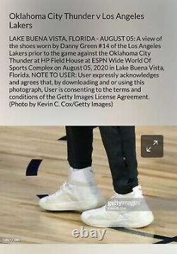 Danny Green Game Used Shoes Lakers Signed Puma Lebron