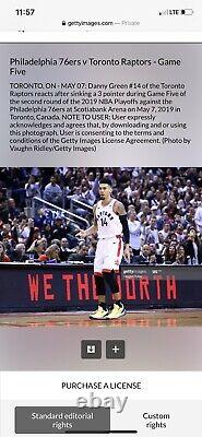 Danny Green Game Used Shoes Toronto Playoff Worn Signed Lakers Raptors Verified