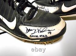Danny Valencia Signed Autograph Orioles Game Used Baseball NIKE Cleats Shoes