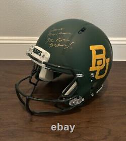 Dave Aranda Baylor Signed Authentic Game-Used Helmet