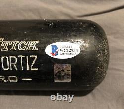 David Ortiz 2008 Game Used Bat GU Hall Of Fame Boston Red Sox Autograph Signed