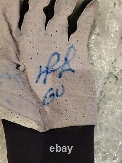 David Ortiz Autographed Signed Game Used GU Batting Gloves COA