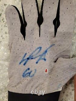 David Ortiz Autographed Signed Game Used GU Batting Gloves COA