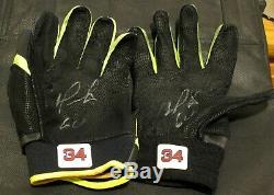 David Ortiz Game Used Marucci Signed Autographed Batting Gloves With LOA Red Sox