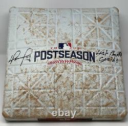 David Ortiz Game Used Signed Inscribed First Base Final Playoff Series 2016 ALDS