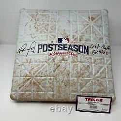 David Ortiz Game Used Signed Inscribed First Base Final Playoff Series 2016 ALDS