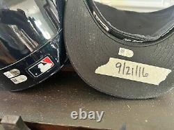 David Ortiz Signed Autograph Baseball Helmet + 2016'Final Season' Game Used Hat