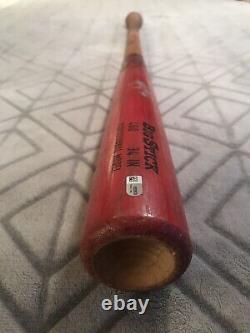 David Price autographed, game used bat with COA
