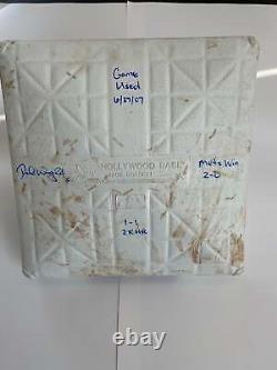David Wright Autographed GAME USED Shea Stadium 2nd Base with Multi Inscriptions