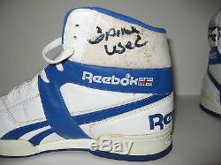 Dennis Rodman Game Used Worn Signed Detroit Pistons NBA Sneakers Proof