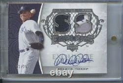 Derek Jeter 12/25 Game Used Patch Emblems Auto 2006 Exquisite