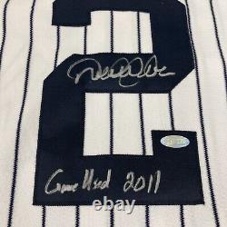 Derek Jeter 2011 Signed Game Used Jersey 3,000th Hit Season MLB & Steiner