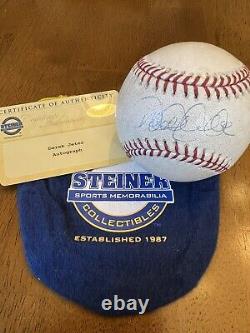 Derek Jeter Signed Autographed Game Used Major League Baseball Ball Steiner COA