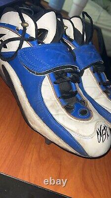 Detroit Lions Charlie Batch Game Worn Used Signed Cleats Autograph Steelers NFL