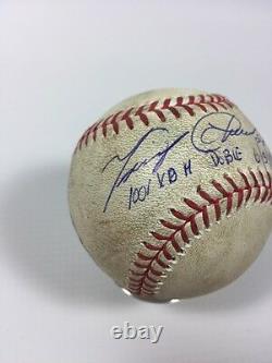 Detroit Tigers Miguel Cabrera Game Used 1,001 Career Extra Base Hit Ball Signed