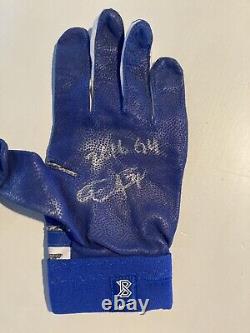 Dexter Fowler 2016 signed Cubs Championship Season game-used Batting Gloves