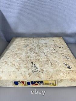 Dodgers vs Astros 8/14/07 Game Used Base MLB Steiner HOLO 12 LA Auto's Signed
