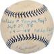 Don Zimmer New York Yankees Game Used Autographed 1998 Baseball