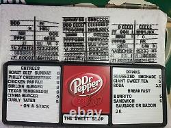 Dr. Pepper Menu Board Sign with Letters & Numbers Diner Game Room Man Cave 2010