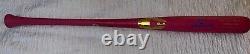 Drew Gilbert Mets Auto Signed 2023 Game Used Non-Cracked Bat Beckett Holo Pink