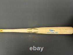 Drew Gilbert Mets Auto Signed 2023 Game Used Non Cracked Bat Beckett Hologram
