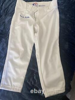 Duke Snider Game Worn Used Signed 1990 Old Timers Los Angeles Dodgers Pants