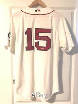 Dustin Pedroia 2012 Boston Red Sox Game Used / Team Issued Autographed Jersey