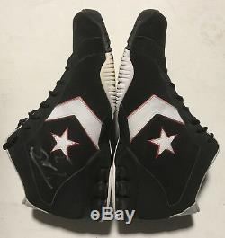 Dwyane Wade signed game used 2005 size 15 Converse sneakers HEAT autograph COA
