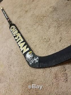 ED BELFOUR Late 90's Signed Dallas Stars Game Used Hockey Stick NHL COA
