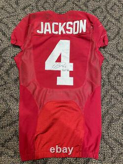 Eddie Jackson Game Used/Signed Alabama Crimson Tide Jersey 9/28/13 Ole Miss