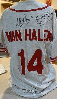 Eddie Van Halen Game Used Signed Jim Kelly Charity Softball Jersey Jim Auto Also