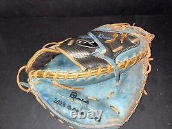 Edgar Quero Chicago White Sox Auto Signed 2023 Game Used Fielding Glove