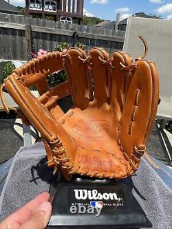Evan Longoria Game Used Wilson A2000 EL3 Baseball Glove Signed Auto 11.75HOF