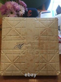 FRANCISCO LINDOR MLB DEBUT 1st HIT GAME USED 3rd BASE Autographed JSA CERTIFIED