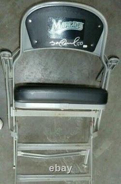 Florida Marlins Autographed Game Used Locker Room Chair