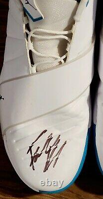 Frank Kaminsky Signed Game Used Jordans Shoes 2019 Season Charlotte Hornets