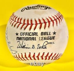 GAME USED 1991 St. Louis Cardinals Team Signed Baseball Ozzie Smith + 8 Others