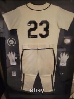 GAME USED TY FRANCE STEELHEADS FULL UNIFORM with (SIGNED JERSEY, BALL, GLOVES)