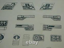 GI Joe Prototype 1982 Cobra Battle Game Stickers Ron Rudat Signed Rare Vintage