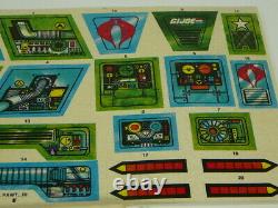 GI Joe Prototype 1982 Cobra Battle Game Stickers Ron Rudat Signed Rare Vintage