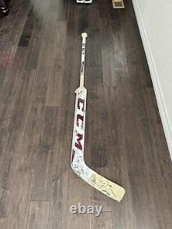 Game Used Colorado avalanche Semyon Varlamov Goalie Stick Autographed
