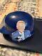 Game Used, La Dodgers Helmet- Signed Vin Scully, Hand Painted